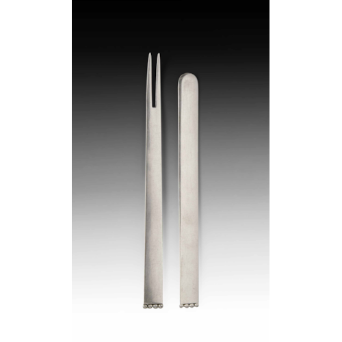 Butter Knife and Crayfish Fork
From the "Flat Model" Cutlery Serie